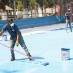 REABILITAÇÃO DE QUADRAS DESPORTIVAS NO DUNDO ATINGE 85% DE EXECUÇÃO